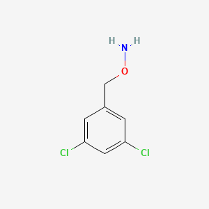molecular formula C7H7Cl2NO B3153265 O-[(3,5-dichlorophenyl)methyl]hydroxylamine CAS No. 755740-10-4