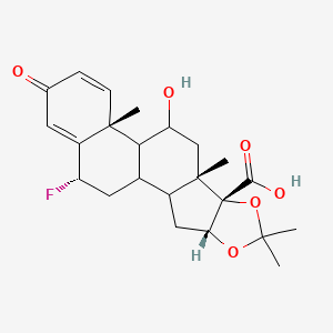 molecular formula C23H29FO6 B3153272 Flunisolide-17-Carboxylic Acid CAS No. 75575-02-9