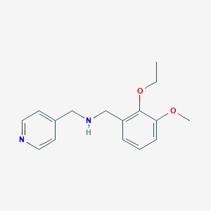 molecular formula C16H20N2O2 B315328 1-(2-ethoxy-3-methoxyphenyl)-N-(pyridin-4-ylmethyl)methanamine 