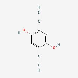 molecular formula C10H6O2 B3153291 2,5-二乙炔基苯-1,4-二醇 CAS No. 75610-48-9