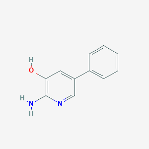 molecular formula C11H10N2O B3153318 2-Amino-5-phenylpyridin-3-ol CAS No. 756520-40-8