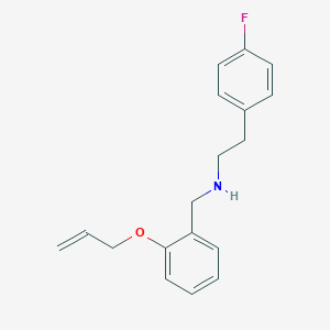 molecular formula C18H20FNO B315336 2-(4-fluorophenyl)-N-[(2-prop-2-enoxyphenyl)methyl]ethanamine 