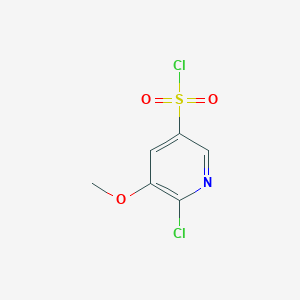 molecular formula C6H5Cl2NO3S B3153367 6-Chloro-5-methoxypyridine-3-sulfonyl chloride CAS No. 75720-93-3