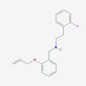 molecular formula C18H20FNO B315337 N-[2-(allyloxy)benzyl]-N-[2-(2-fluorophenyl)ethyl]amine 