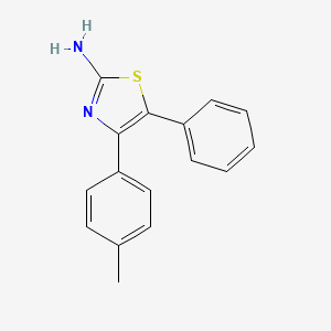 molecular formula C16H14N2S B3153372 5-Phenyl-4-(p-tolyl)thiazol-2-amine CAS No. 75745-30-1