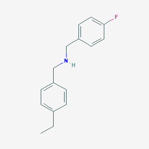 molecular formula C16H18FN B315338 N-(4-ethylbenzyl)-N-(4-fluorobenzyl)amine 