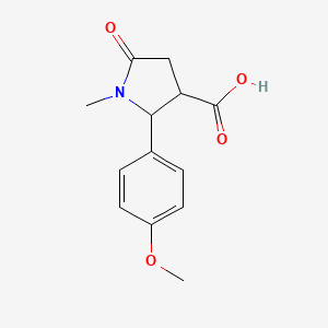 2-(4-Methoxyphenyl)-1-methyl-5-oxopyrrolidine-3-carboxylic acid