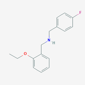 molecular formula C16H18FNO B315341 N-(2-ethoxybenzyl)-N-(4-fluorobenzyl)amine 