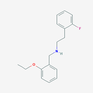 molecular formula C17H20FNO B315342 N-(2-ethoxybenzyl)-N-[2-(2-fluorophenyl)ethyl]amine 