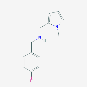 molecular formula C13H15FN2 B315344 (4-Fluoro-benzyl)-(1-methyl-1H-pyrrol-2-ylmethyl)-amine CAS No. 774555-32-7