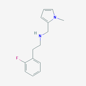 molecular formula C14H17FN2 B315346 2-(2-fluorophenyl)-N-[(1-methylpyrrol-2-yl)methyl]ethanamine 