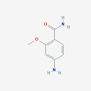 molecular formula C8H10N2O2 B3153486 4-Amino-2-methoxybenzamide CAS No. 75955-30-5