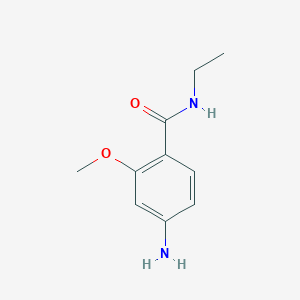 molecular formula C10H14N2O2 B3153487 4-Amino-n-ethyl-2-methoxybenzamide CAS No. 75955-36-1