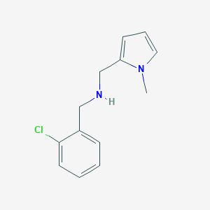 molecular formula C13H15ClN2 B315351 N-(2-chlorobenzyl)-N-[(1-methyl-1H-pyrrol-2-yl)methyl]amine 