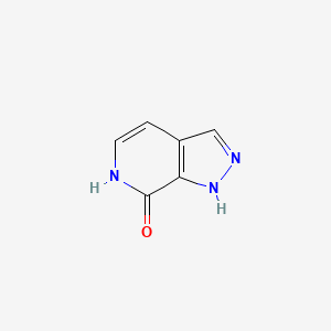molecular formula C6H5N3O B3153515 1,6-二氢-7H-吡唑并[3,4-C]吡啶-7-酮 CAS No. 76006-09-2