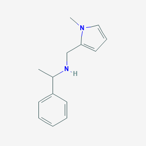 molecular formula C14H18N2 B315354 N-[(1-methyl-1H-pyrrol-2-yl)methyl]-1-phenylethanamine 