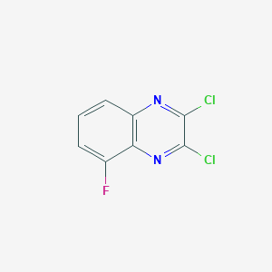 molecular formula C8H3Cl2FN2 B3153549 Quinoxaline, 2,3-dichloro-5-fluoro- CAS No. 76089-03-7