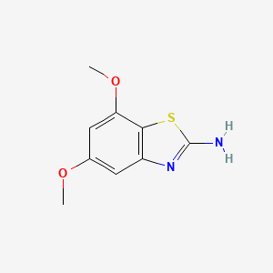 molecular formula C9H10N2O2S B3153553 5,7-Dimethoxybenzo[d]thiazol-2-amine CAS No. 760910-22-3