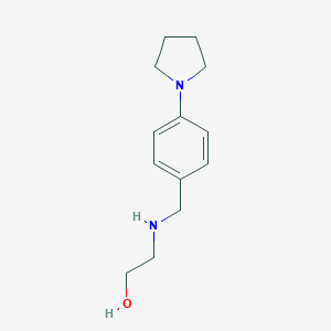 molecular formula C13H20N2O B315356 2-{[4-(Pyrrolidin-1-yl)benzyl]amino}ethanol 