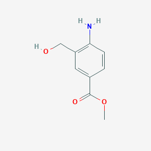 molecular formula C9H11NO3 B3153587 Methyl 4-amino-3-(hydroxymethyl)benzoate CAS No. 76143-02-7