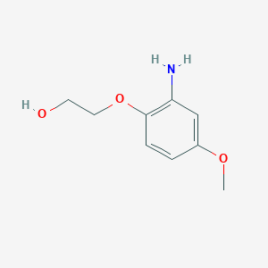 molecular formula C9H13NO3 B3153599 2-(2-Amino-4-methoxyphenoxy)ethanol CAS No. 761441-16-1