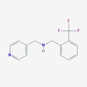 molecular formula C14H13F3N2 B315360 (Pyridin-4-ylmethyl)(2-trifluoromethylbenzyl)amine 