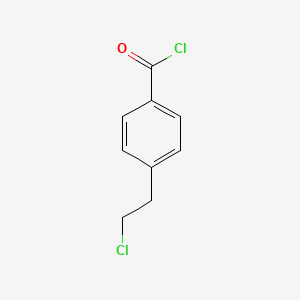 molecular formula C9H8Cl2O B3153627 4-(2-Chloroethyl)benzoyl chloride CAS No. 7623-03-2