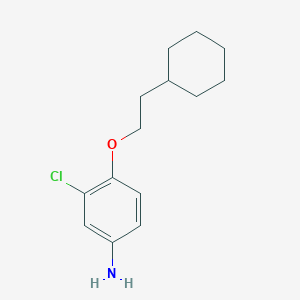 molecular formula C14H20ClNO B3153637 3-Chloro-4-(2-cyclohexylethoxy)aniline CAS No. 76253-29-7