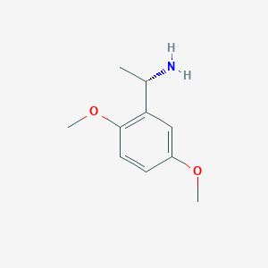 molecular formula C10H15NO2 B3153645 (1S)-1-(2,5-dimethoxyphenyl)ethan-1-amine CAS No. 76279-28-2