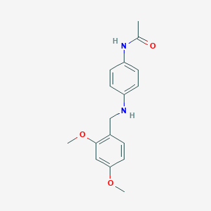 molecular formula C17H20N2O3 B315365 N-{4-[(2,4-dimethoxybenzyl)amino]phenyl}acetamide 