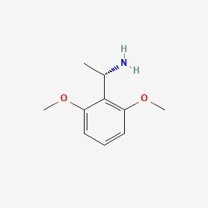 molecular formula C10H15NO2 B3153652 (1S)-1-(2,6-Dimethoxyphenyl)ethylamine CAS No. 76279-32-8