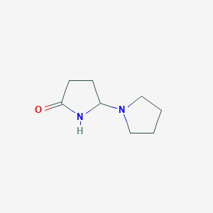 molecular formula C8H14N2O B3153653 5-Pyrrolidino-2-pyrrolidone CAS No. 76284-12-3