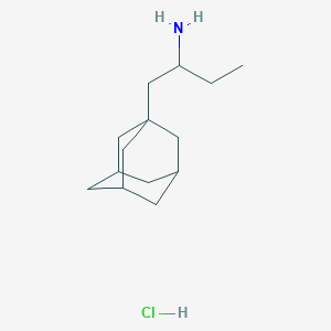 molecular formula C14H26ClN B3153659 [1-(1-金刚烷基甲基)丙基]胺盐酸盐 CAS No. 76308-52-6