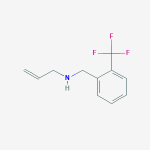molecular formula C11H12F3N B315366 N-allyl-N-[2-(trifluoromethyl)benzyl]amine 