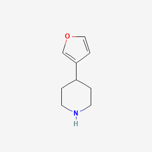 molecular formula C9H13NO B3153663 4-(Furan-3-yl)piperidine CAS No. 763083-07-4