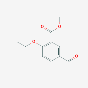 molecular formula C12H14O4 B3153664 5-Acetyl-2-ethoxybenzoic acid methyl ester CAS No. 76310-74-2