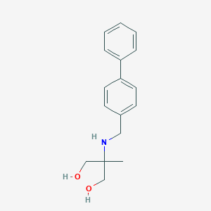 molecular formula C17H21NO2 B315370 2-[(4-Biphenylylmethyl)amino]-2-methyl-1,3-propanediol hydrochloride 