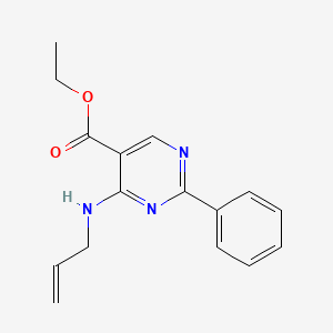 B3153700 Ethyl 4-(allylamino)-2-phenyl-5-pyrimidinecarboxylate CAS No. 76360-64-0