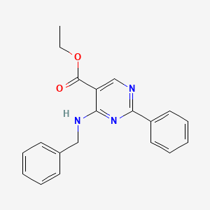 molecular formula C20H19N3O2 B3153704 4-(苄氨基)-2-苯基嘧啶-5-甲酸乙酯 CAS No. 76360-67-3