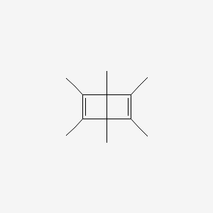 molecular formula C12H18 B3153730 1,2,3,4,5,6-Hexamethylbicyclo[2.2.0]hexa-2,5-diene CAS No. 7641-77-2