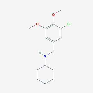 N-(3-chloro-4,5-dimethoxybenzyl)cyclohexanamine