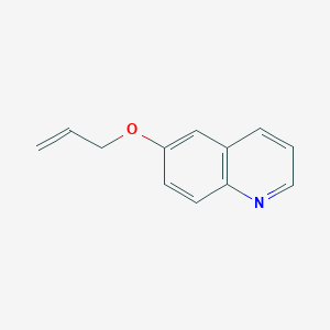 molecular formula C12H11NO B3153766 Quinoline, 6-(2-propen-1-yloxy)- CAS No. 7652-24-6