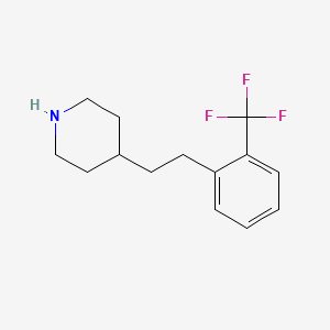 4-{2-[2-(Trifluoromethyl)phenyl]ethyl}piperidine