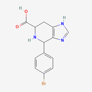 molecular formula C13H12BrN3O2 B3153773 4-(4-溴苯基)-3H,4H,5H,6H,7H-咪唑并[4,5-c]吡啶-6-甲酸 CAS No. 765262-02-0