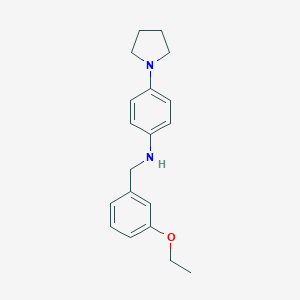 molecular formula C19H24N2O B315378 N-(3-ethoxybenzyl)-4-(pyrrolidin-1-yl)aniline 