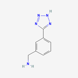 molecular formula C8H9N5 B3153807 3-(1H-Tetrazol-5-yl)benzylamine CAS No. 765877-97-2