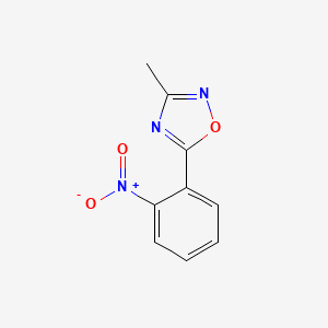 molecular formula C9H7N3O3 B3153831 3-Methyl-5-(2-nitrophenyl)-1,2,4-oxadiazole CAS No. 76629-46-4