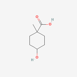 molecular formula C8H14O3 B3153839 trans-4-Hydroxy-1-methylcyclohexane-1-carboxylic acid CAS No. 76657-91-5