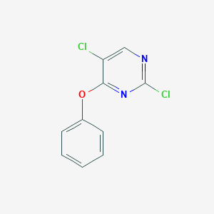 molecular formula C10H6Cl2N2O B3153847 2,5-二氯-4-苯氧基嘧啶 CAS No. 76661-10-4
