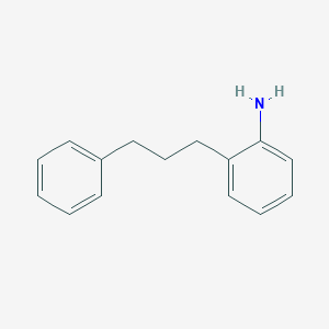 molecular formula C15H17N B3153848 2-(3-Phenylpropyl)aniline CAS No. 76691-97-9